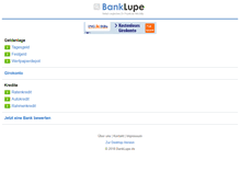 Tablet Screenshot of banklupe.de